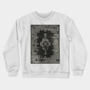 Black and white antique carpet Crewneck Sweatshirt